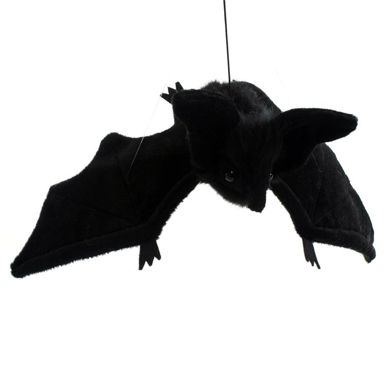 Мягкая игрушка - Летучая мышь черная парящая, 37 см.  
